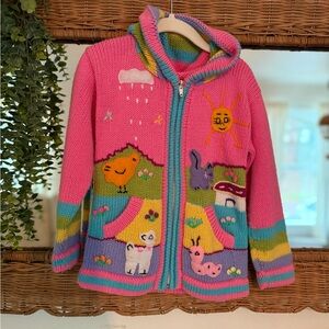 Peruvian Handmade Cardigan sweater for kids
